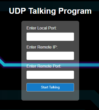 UDP simple talk snippet